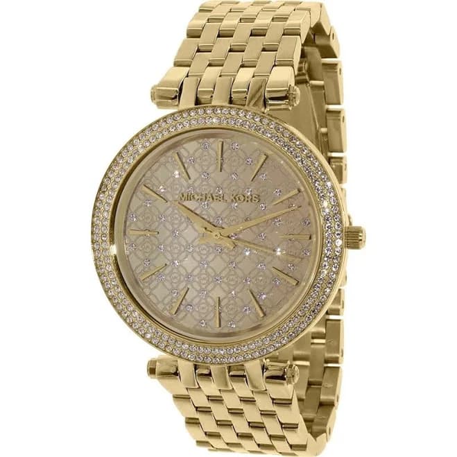 Michael Kors Darci Ladies' Crystal-set Dial Stainless Steel Watch