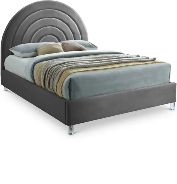 Meridian Furniture Rainbow Velvet Bed