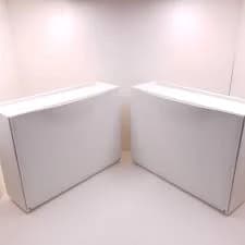 IKEA TRONES Shoe Storage Cabinet 2 Pack New White Wall Mounted Rack Organizer