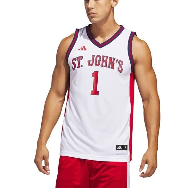 adidas Men's St. John's Red Storm Home Replica Basketball Jersey