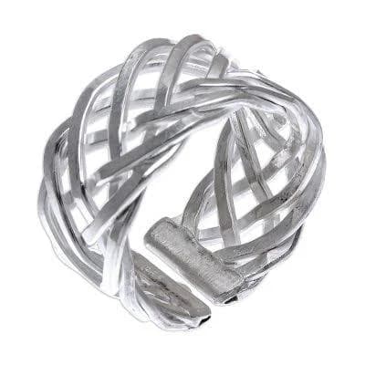 Sterling Silver Woven Band Ring