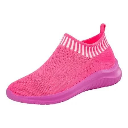 Chenyee Womens Lightweight Knit Slip On Sneakers Breathable Non Slip Running Shoes Comfortable Mesh Non Slip Casual Walking Shoe