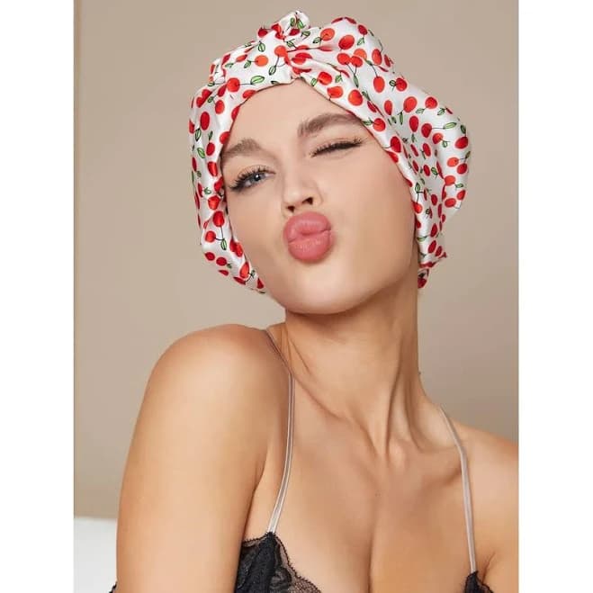 Silksilky Women's 100% Mulberry Silk Sleep Bonnet