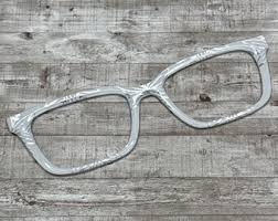 White With Large Silver Snowflakes Magnetic Eyeglass Topper - Etsy