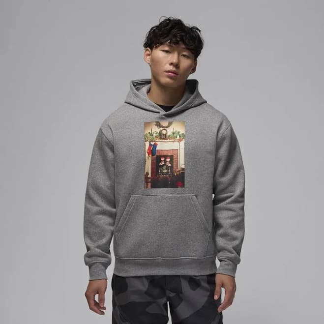 Jordan Mens Jumpman "Chimney" Fleece Pullover Hoodie