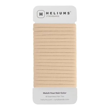 Heliums Seamless Skinny Ponytail Hair Ties (18 Pack)