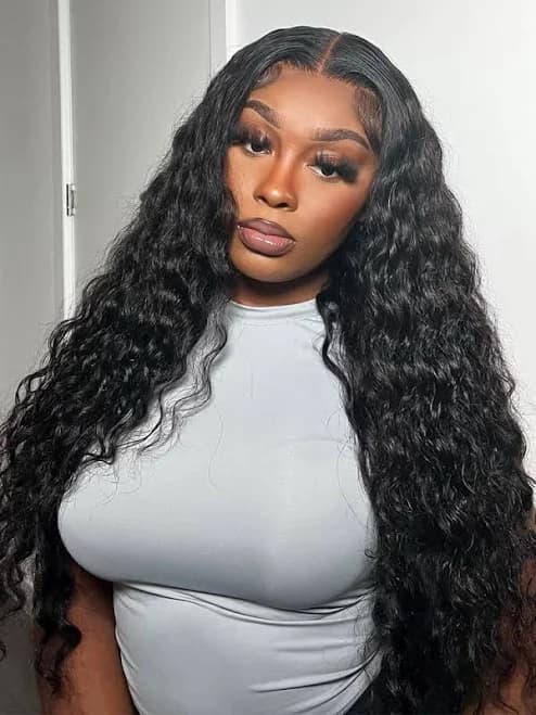 Wiggins Hair Loose Deep Wave Lace Closure Brazilian Wigs