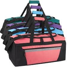 24-pack Bulk 22" Large Duffle Bag - Girls Colors — BagsInBulk.com