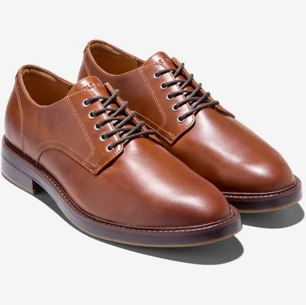 Cole Haan Men's Judson Grand Plain Toe Leather Oxfords