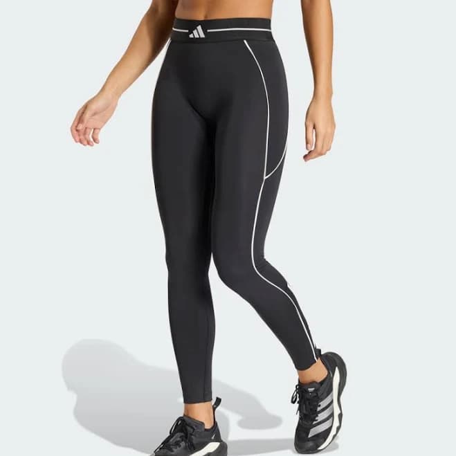 adidas Women's Hyperglam 3-Stripes Full Length Leggings