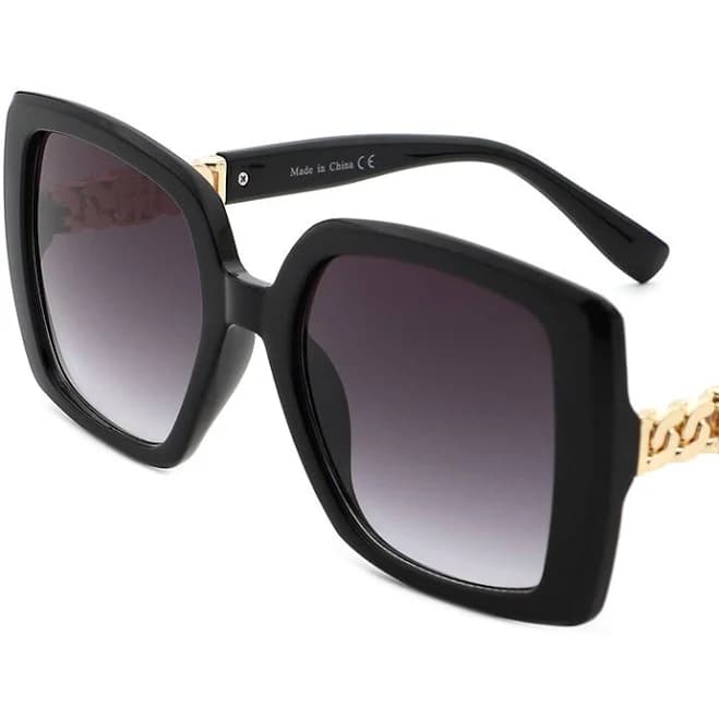 Thorne Women's Oversized Flat Top Square Sunglasses