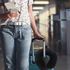 Amazon.com: DUANY STORE Neck Pillow for Traveling, Upgraded Travel Neck Pillow for Airplane 100% Pure Memory Foam Travel Pillow for Flight Headrest Sleep, Portable Plane Accessories : Home & Kitchen