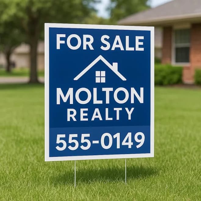 Real Estate Yard Signs - Fast Printing