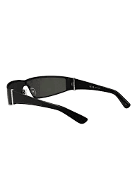 Alexander McQueen Eyewear Futuristic Wraparound Sunglasses | Black | FARFETCH BH