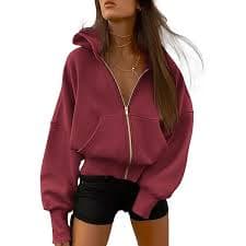 Amazon.com: HELLHERO Black Cat Hoodies for Women Zip Up Jacket Long Sleeve Hooded Sweatshirt Drawstring Tops Active Athletic Hoody with Pocket Halloween Holiday Party Outfit XS : Sports & Outdoors