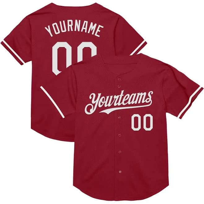 Custom Men's Mesh Throwback Baseball Jersey
