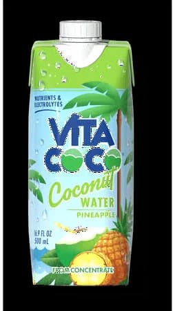 Vita Coco Coconut Water Nutrients & Electrolytes Rich Pineapple Pack of 6