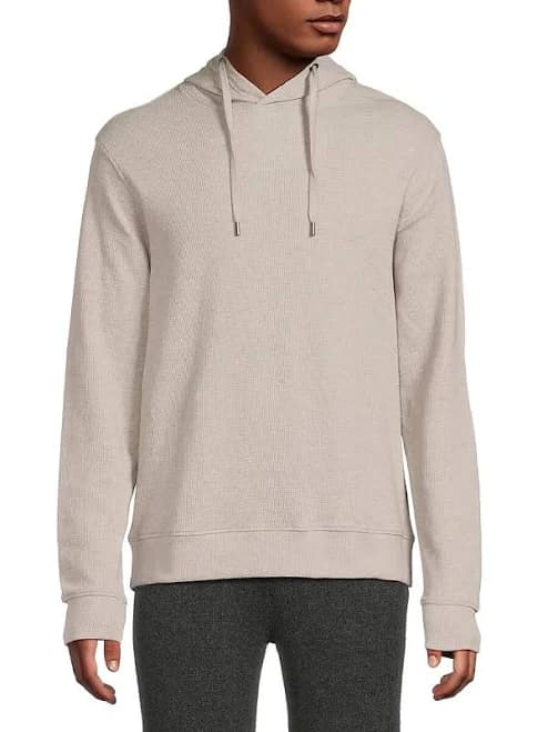 Saks Fifth Avenue Men's Waffle-Knit Cotton-blend Hoodie