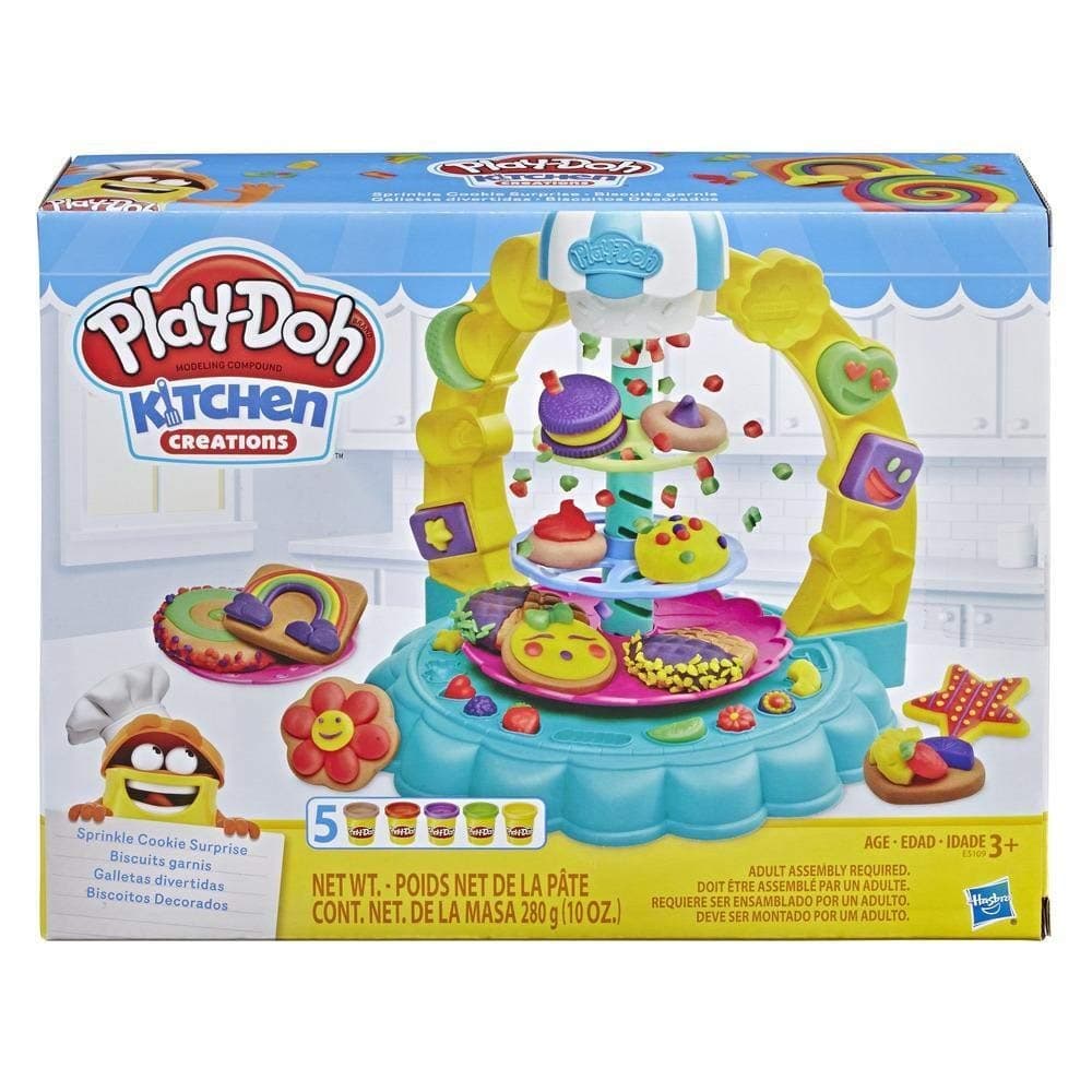 Amazon.com: Play-Doh Kitchen Creations Sprinkle Cookie Surprise Play Food Set with 5 Non-Toxic Colours : Toys & Games