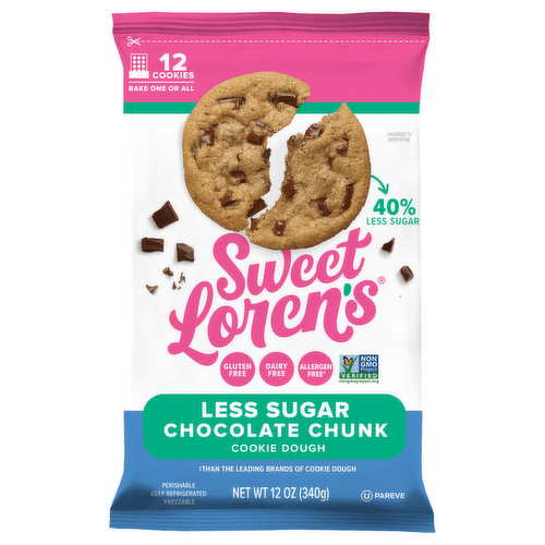Sweet Loren's Less Sugar Chocolate Chunk Cookie Dough
