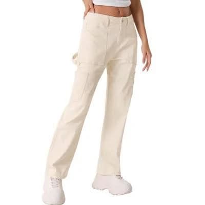 Inspire Chic Women's High Waist Baggy Y2k Cargo Pants