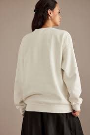 Maeve Ciao Oversized Crew Neck Sweatshirt | Anthropologie UK