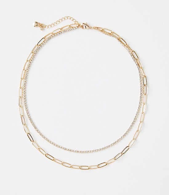 Loft Women's Chain Link Tennis Necklace