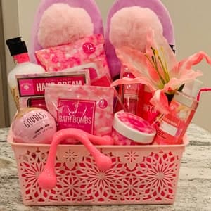 Pink Spa Gift Basket - Etsy Canada