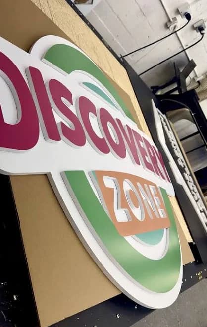 Custom Laser Cut Raised 3D Design Wall Logo Sign