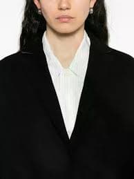 Semicouture Virgin Wool-Blend Coat - Black | Editorialist