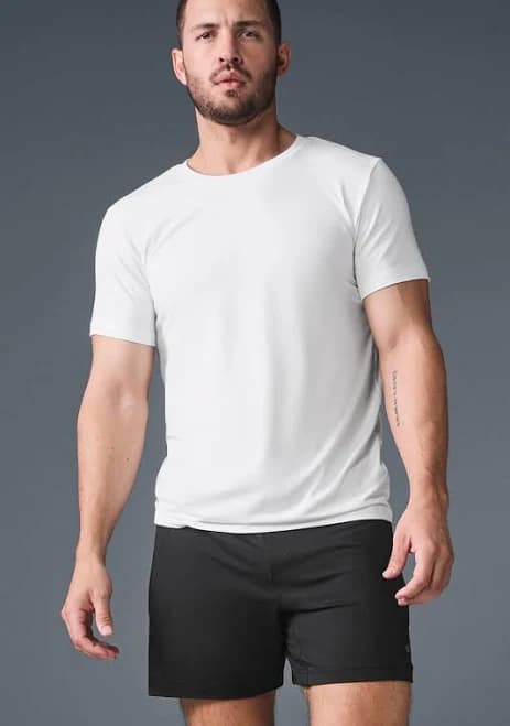 Alo Conquer Reform Crewneck Short Sleeve Top