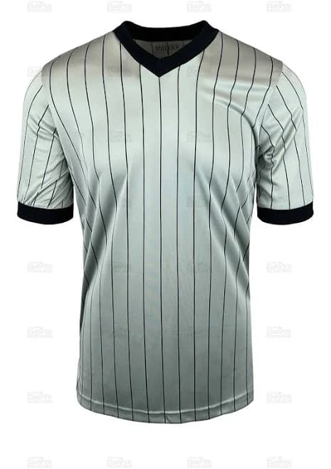 Smitty Basketball Officials V-Neck Pinstripe Referee Shirt