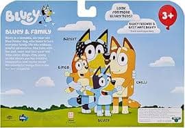 Amazon.com: Bluey Family Figure Pack of 4, Robust Poseable Character Toys with Bingo, Chilli, and Bandit Figures, Toddler-Sized Animal Figurines for Kids Ages 3+ : Toys & Games