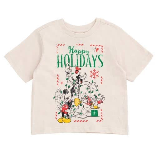 Disney Mickey Mouse Goofy Donald Duck Christmas Mens T-Shirt to Big