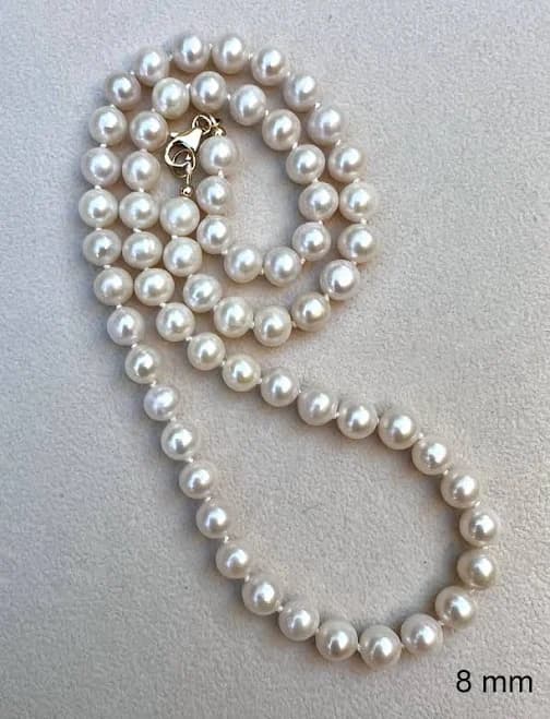 Genuine Pearl Hand Knotted Necklace