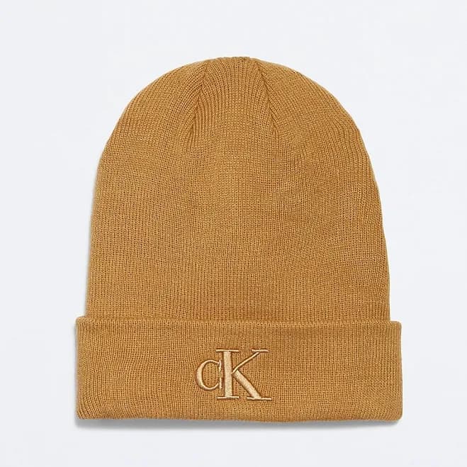 Calvin Klein Men's Monogram Logo Beanie