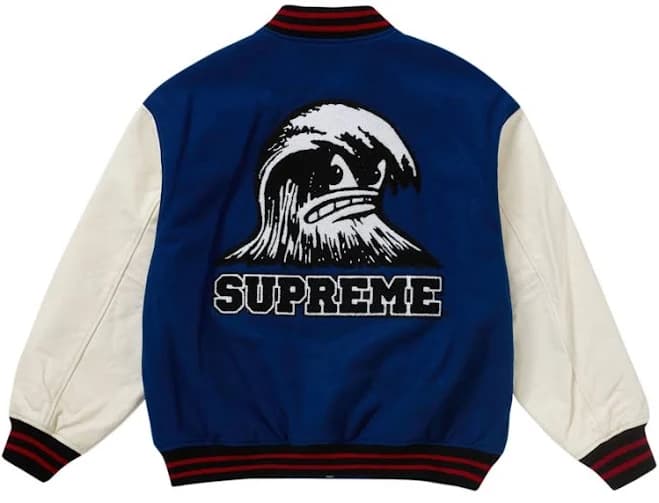 Supreme Men's Wave Varsity Jacket