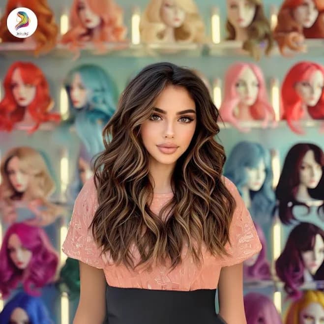 Highlight Long Curly Synthetic Hair Wig