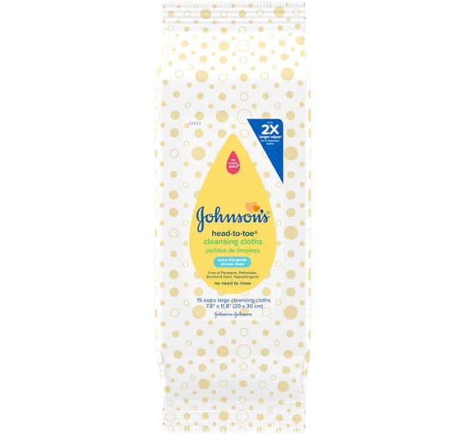 Johnsons Head-To-Toe Baby Cleansing Cloths