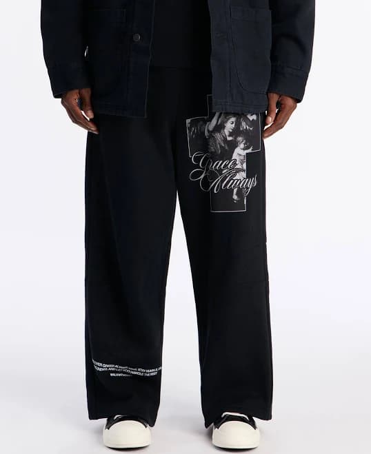 Fashion Nova Men's Grace Always Wide Leg Sweatpants