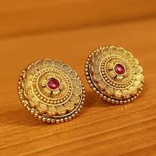 Red studs - Sanvi Jewels - 4132659
