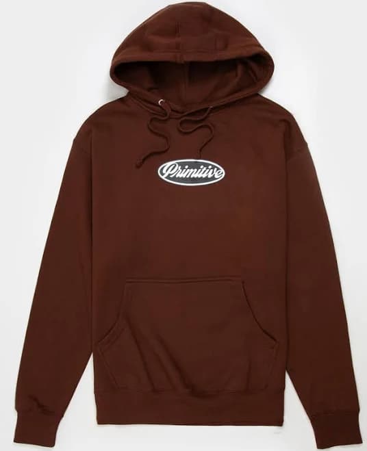 Primitive Luke Script Mens Hoodie - Brown - Size: Small