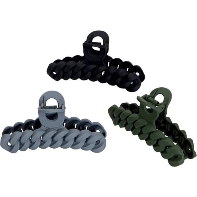 Kitsch Eco friendly Chain Claw Clip 3pc Set