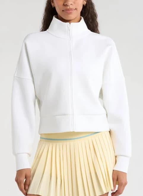 Zella Boxy Jacket in White at Nordstrom, Size X-Large