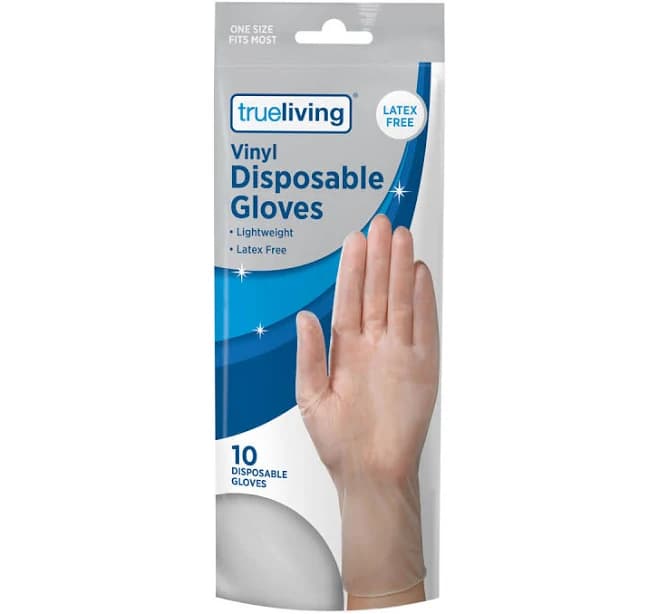 trueliving Disposable Vinyl Gloves