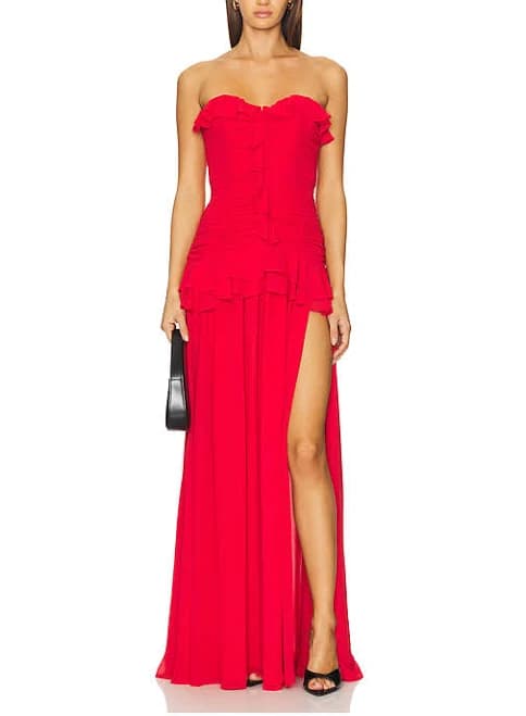Lovers and Friends Maddie Gown in Red - size L