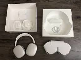 Apple AirPods Max Wireless Over-Ear Headphones Silver White (read description)
