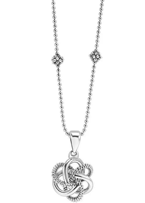LAGOS Sterling Silver Love Knot Pendant Necklace