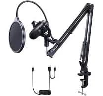 VEVOR USB Microphone Professional Condenser Microphone Kit
