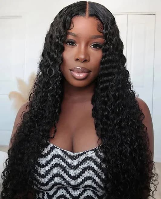 Arabella 360 Full Lace Glueless Deep Wave Wig with Invisi Drawstring